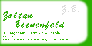 zoltan bienenfeld business card