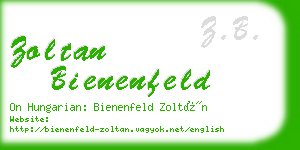 zoltan bienenfeld business card